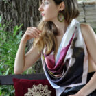 Efthalia silk twill scarf by Titahellas.com
