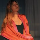 DIVE IN fuchsia red-  COLLECTION-silk scarf by Tita Bonatso